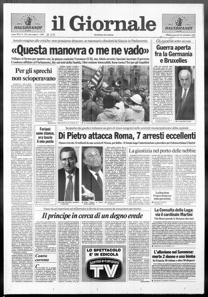 Il giornale : quotidiano del mattino